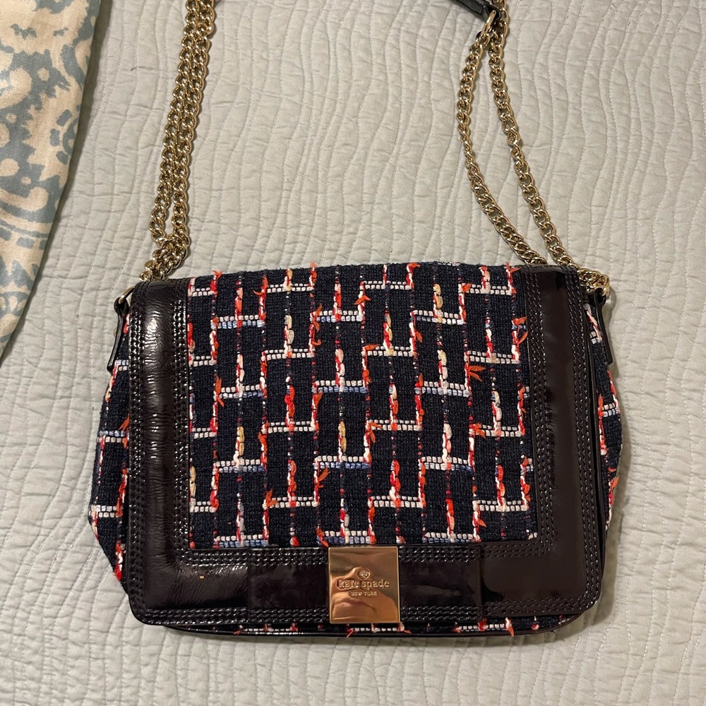 NWOT Kate Spade Woven Plaid purse